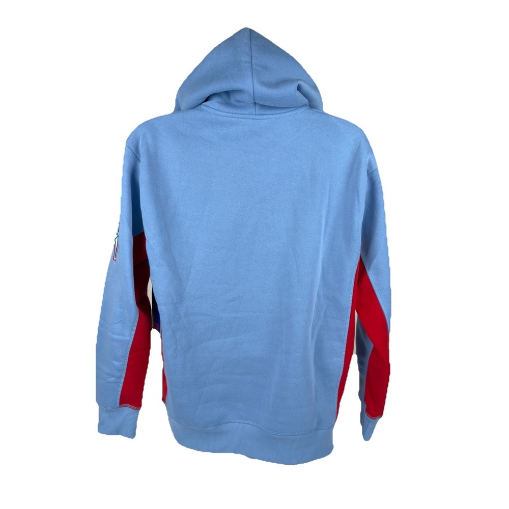 Retro Houston Oilers Hoodie Sweatshirt Men's Medium Blue Red Nwt $85 NFL Apparel - Picture 3 of 9